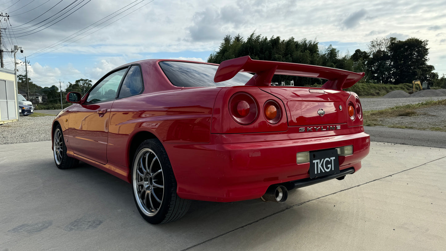 2000 NISSAN SKYLINE R34 20GT AT ACTIVE RED #4669