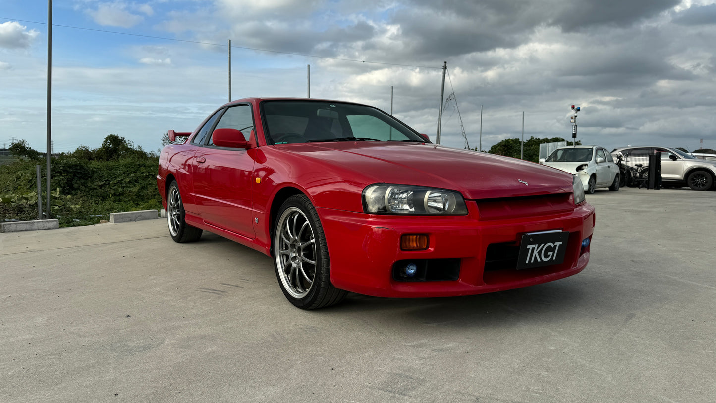 2000 NISSAN SKYLINE R34 20GT AT ACTIVE RED #4669