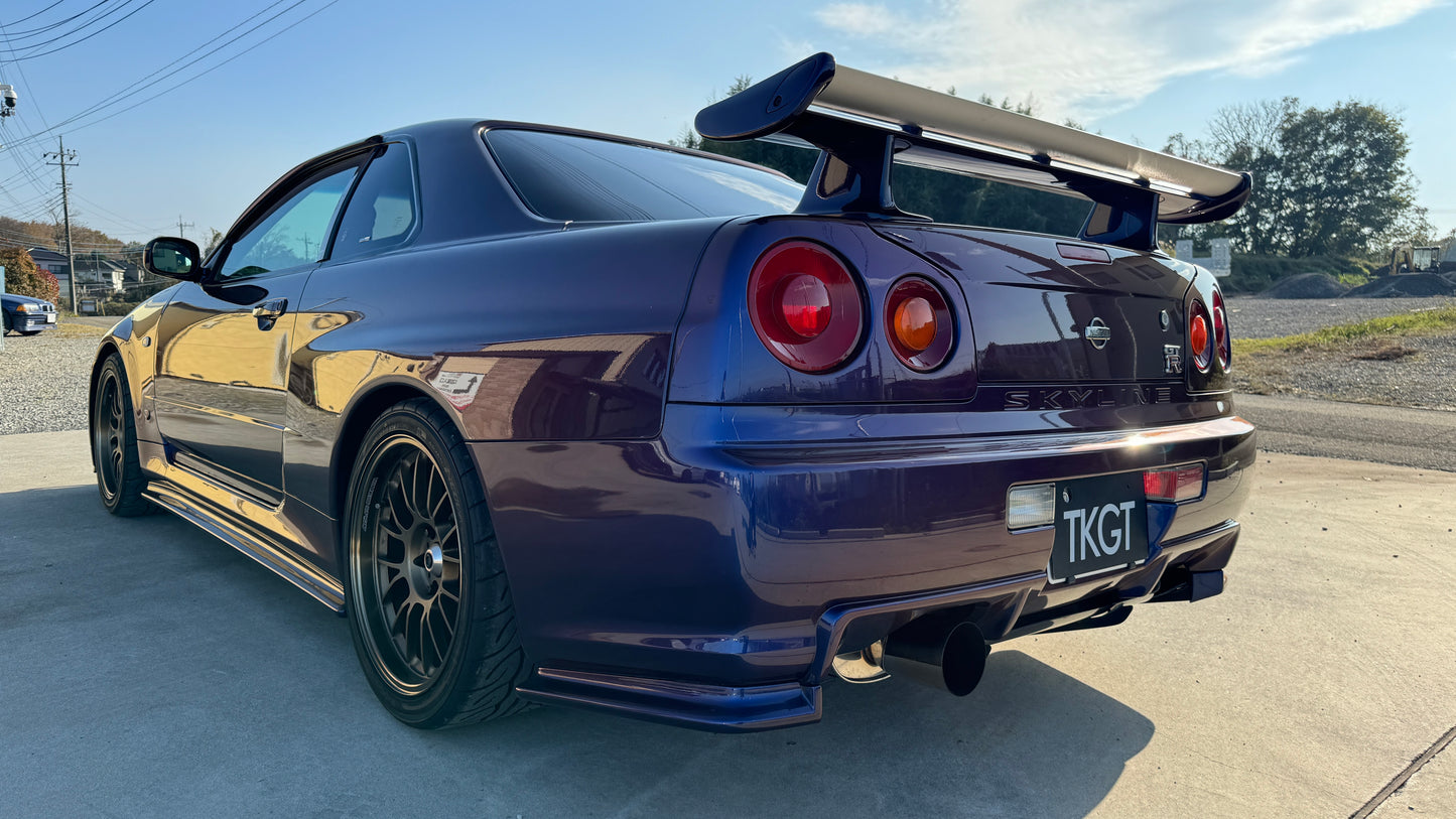 2000 NISSAN SKYLINE GT-R BNR34 MIDNIGHT PURPLE III #1101606